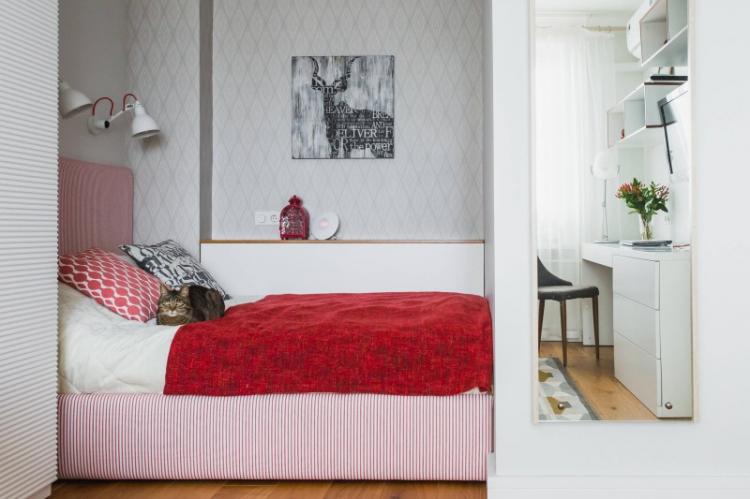 Zonage d'un appartement d'une pièce - photos, idées et méthodes