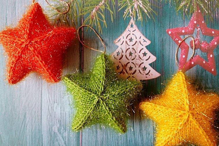 Étoile à faire soi-même sur le sapin de Noël - photos et idées