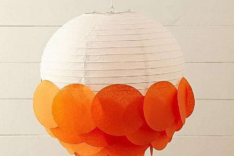 Boules luxuriantes - plafond lustre bricolage