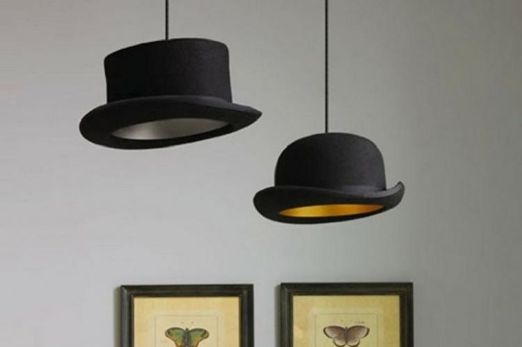 Abat-jour de chapeau - Abat-jour de lustre bricolage
